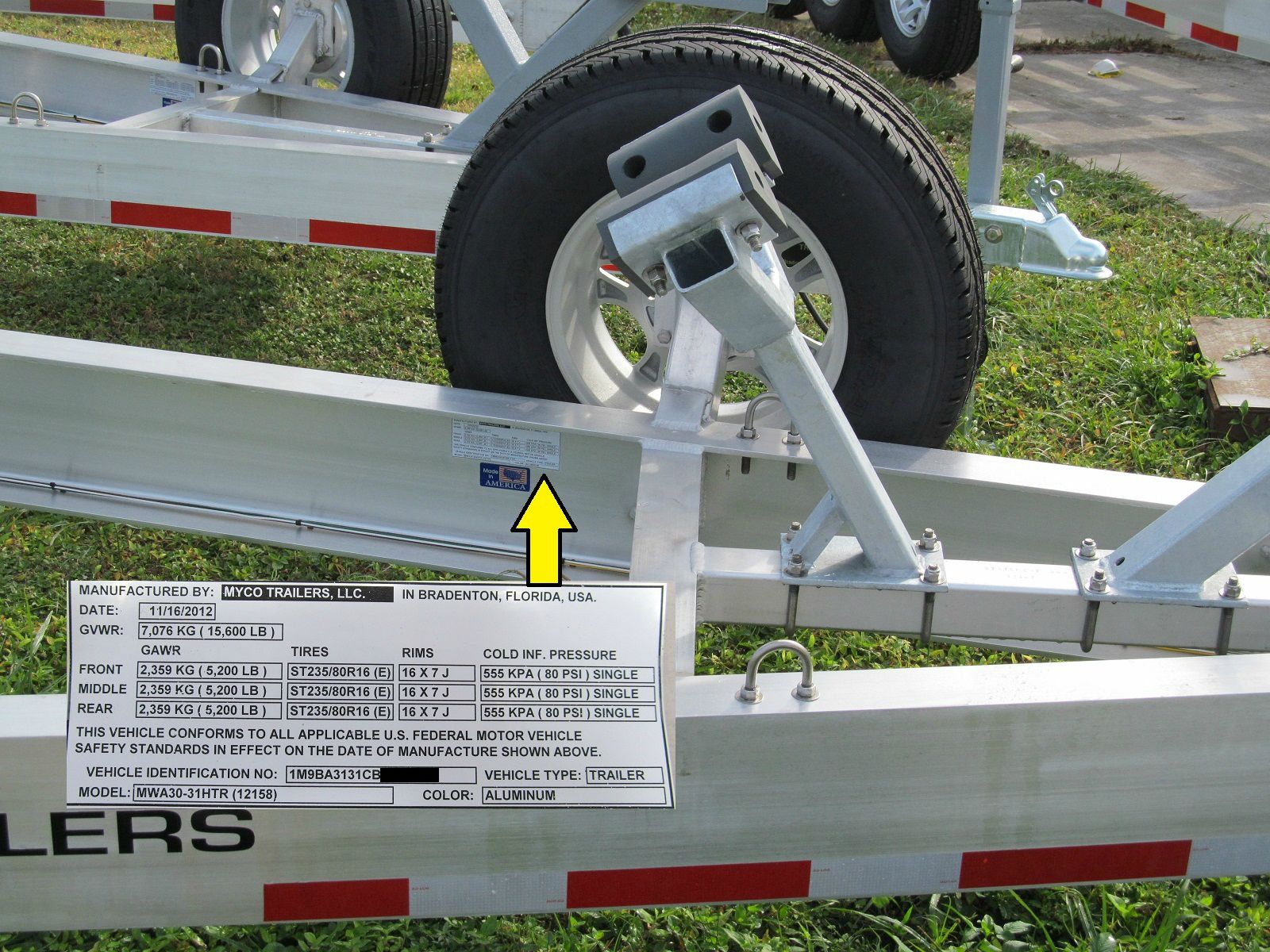 travel trailer serial number identification